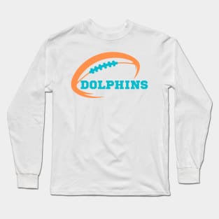 dolphins football Long Sleeve T-Shirt